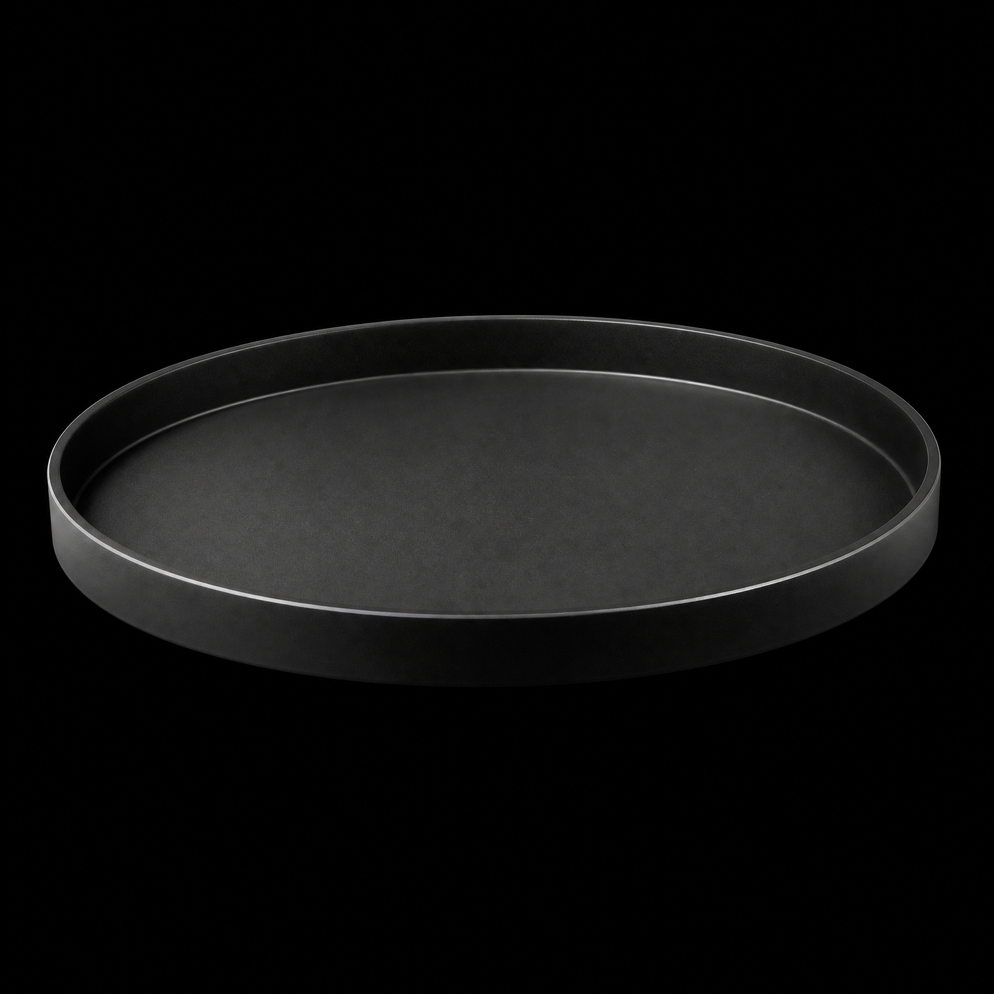 Round Serving Tray – 16 Inch Black