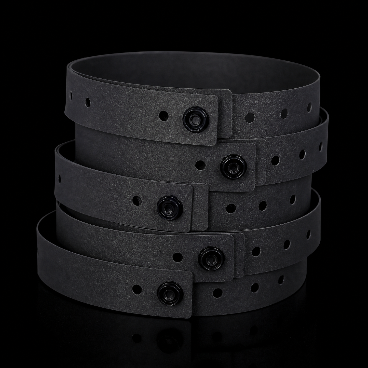 Tyvek Wristbands – 500 Count Black