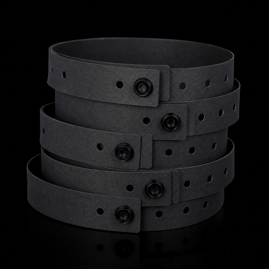 Tyvek Wristbands – 500 Count Black