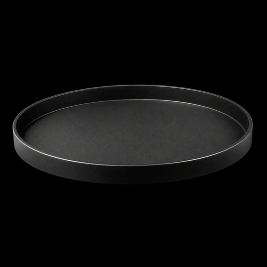 Round Serving Tray – 16 Inch Black