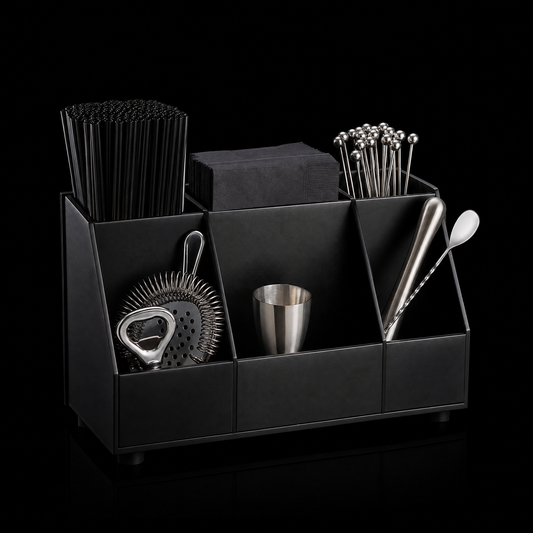 Bar Caddy Organizer – 6 Compartment