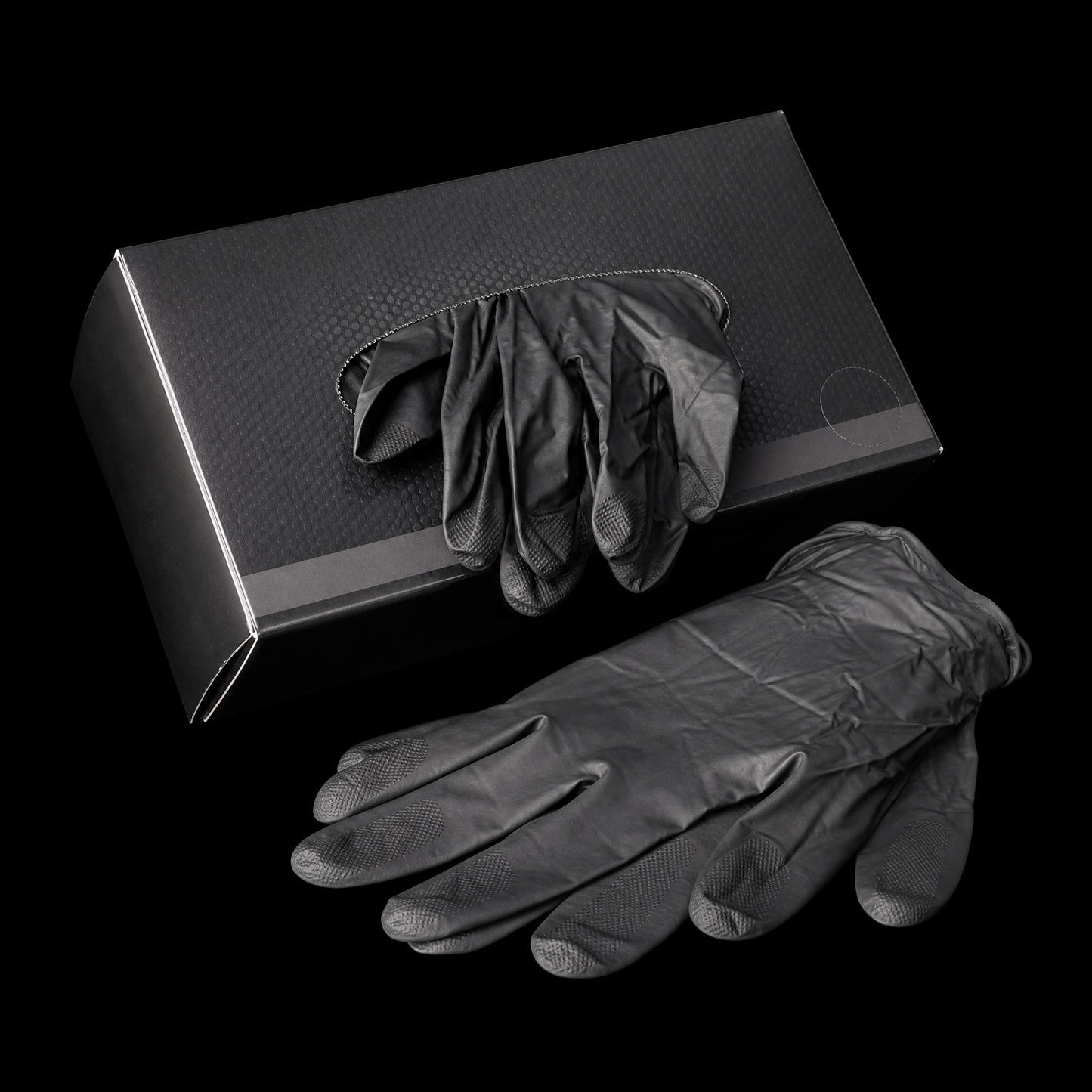 Black Nitrile Gloves – 100 Count Medium