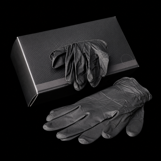 Black Nitrile Gloves – 100 Count Medium
